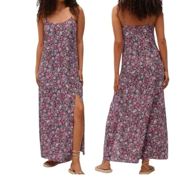 Mango | Dresses | Mango Floral Print
Side Slit Camisole Bias Cut Maxi Slip... - Picture 1 of 6